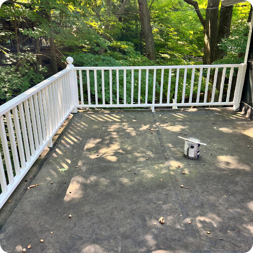 Deck Railing Painting